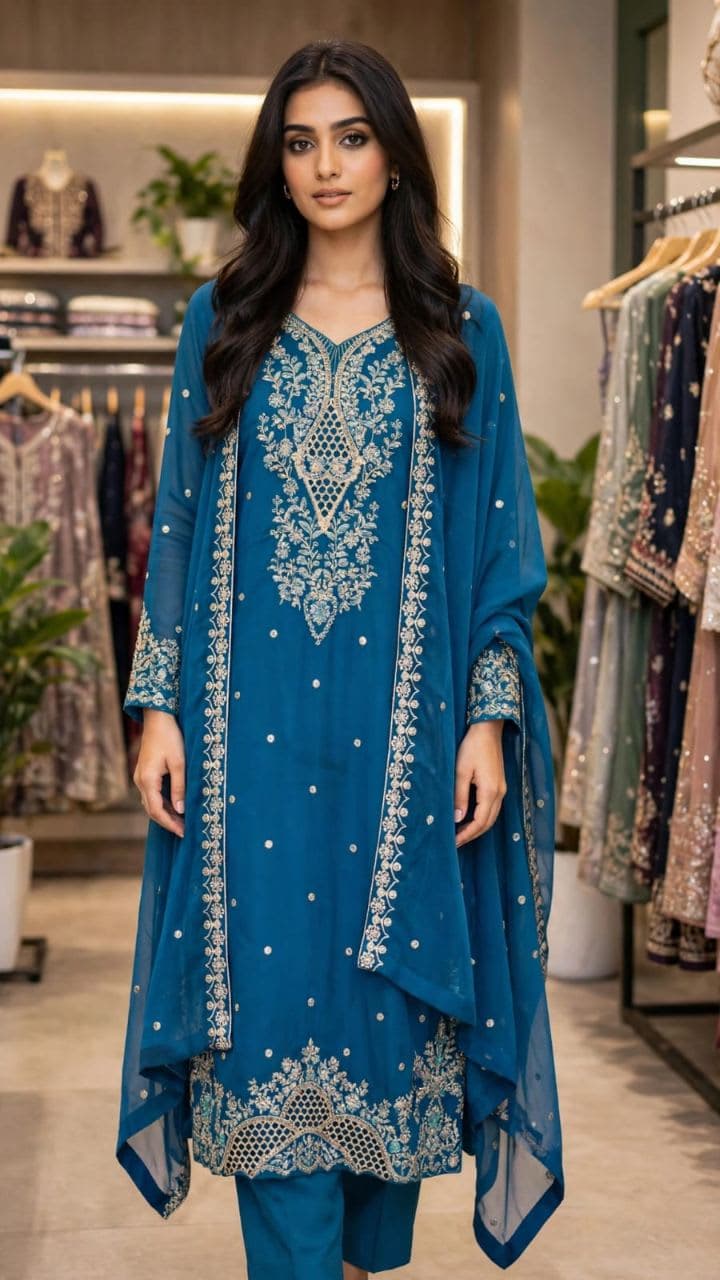 Hussain Rehar Inspired - Luxury Pakistani Couture